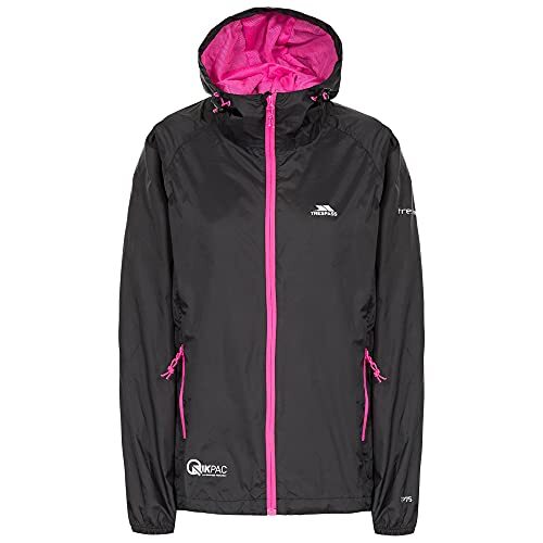 Trespass Qikpac regenjas voor dames, compact, oprolbaar, 1 stuk