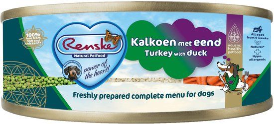 Renske Blik Vers Gestoomd Puppy Kalkoen & Eend 95 g