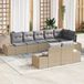 vidaXL Banc de jardin beige et gris clair polyrattan