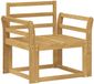 vidaXL Ensemble de canapés d'extérieur bois d'acacia massif blanc