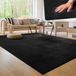 Paco Home Tapis de salon moderne à poils courts lavable doux uni effet fourrure antidérapant 140x200 cm