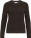 Vidalo Vila Trui Vidalo O-neck L/s Knit Top- Noos 14082767 Coffee Bean Dames Maat - XXL