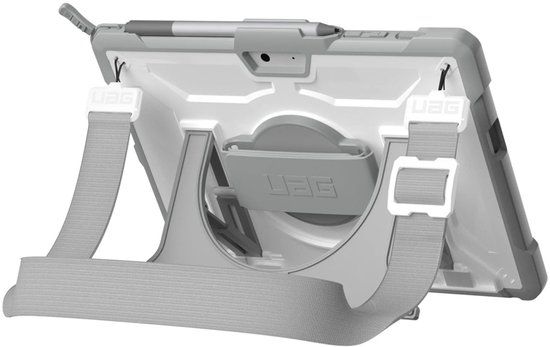Urban Armor Gear UAG Plasma Healthcare backcover met strap en schouderband voor de Microsoft Surface Go / Go 2 / Go 3 / Go 4 - Wit / Grijs