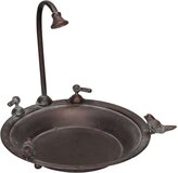 Vogelbad - Kraan - ø 33 cm - Zwart