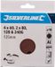 Silverline Geperforeerde klittenband schuurschijven - Ø 125 mm - 10 stuks - diverse korrelgroftes