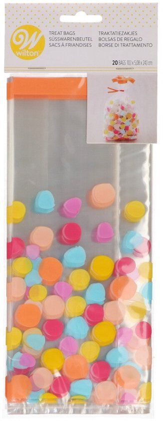 Wilton Traktatiezakjes Stippen pk/20