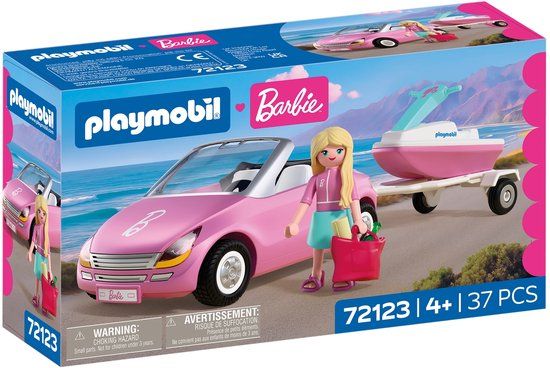 PLAYMOBIL Barbie Convertible Bouwspel 37 Stukken Roze Kinderen