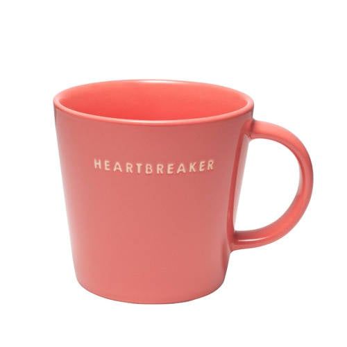 Vondels theemok HEARTBREAKER coral (350 ml)