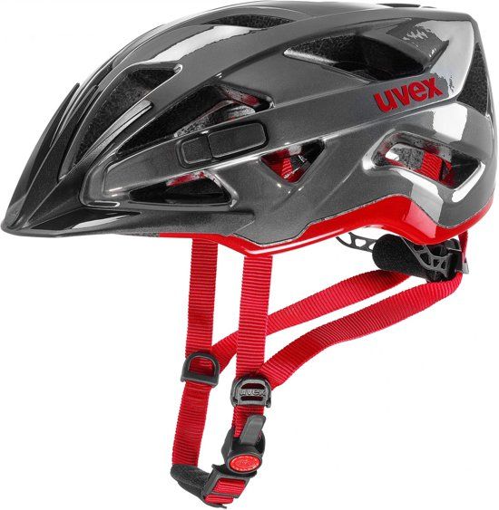 UVEX Active Fietshelm - Black Shiny - Maat M/L (56-60cm)