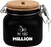My first million Paper Dreams Spaarpot - My first million - Glas - 10,5x11x12,5cm