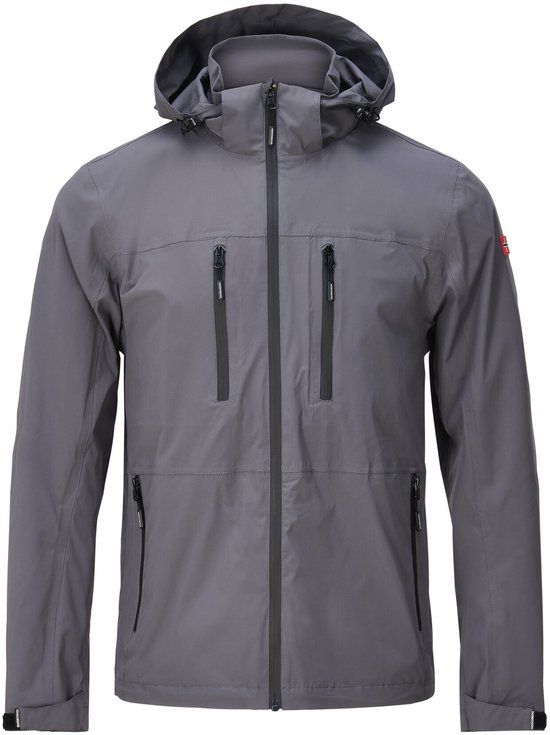 Nordberg Dan - Heren Jas - Lichtgewicht - Casual & Outdoor - Grijs - 4XL