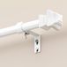 Tringle à rideaux - Extensible 80-270 cm - 19,5 mm - Métal - Blanc
