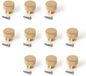 Emuca Lot de 10 boutons de meuble Argos, diamètre 30mm, Aluminium, Or
