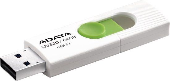 ADATA UV320 USB Flash Drive 64GB - Green/White