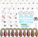 Allecto - Kits de quilling en papier - Hobby créative - 48 pièces