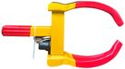 F&M RATES LTD Cale-roue - Taille de roue 13-21 pouces - Jaune/Rouge
