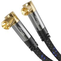 KabelDirekt TV-antennekabel 90° haaks - 7,5m
