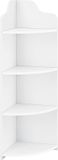 en.casa Hoekkast Bjurholm met 4 vakken kolomkast 90x28x28 cm wit