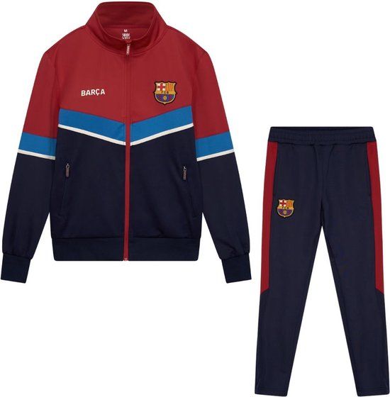FC Barcelona Trainingspak Kids 23/24 - Maat 140 - Blauw/Rood - Unisex