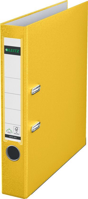 Leitz 180° Lever Arch File - A4 - 52mm Spine - Yellow