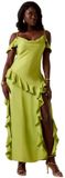 Reiko Robe sans manches Vert L Femme