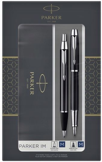 Parker 2093215 Pennenset - Zwart/Zilver
