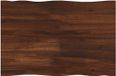 vidaXL Tafelblad Rechthoekig Donkerbruin Glas 90 x 40 x 3 cm