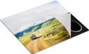 Chefcare Inductie Beschermer Safari Auto tussen de Zebra's - 57,6x51,6 cm - Multicolor - Vinyl