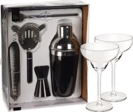 Excellent Houseware Cocktail Set 5-delig met 4 Margarita Glazen