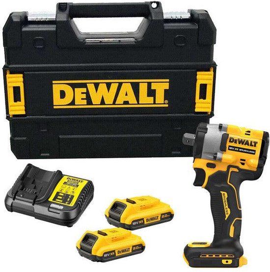 DeWALT DCF922D2T Accu Slagmoersleutel 18V XR 2.0Ah - 406 Nm - TSTAK