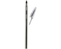 BIC Cristal balpen Silver - zwart schrijvend