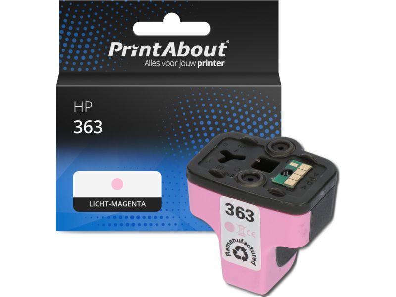 PrintAbout Inktcartridge 363 (C8775EE) Licht-magenta geschikt voor HP