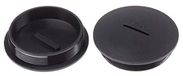 RS PRO Blindschroefverbinding M63 x 1,5 gat Ø 62,4 mm, met schroefdraad, nylon 66, diameter 69,3 mm, zwart, verpakking van 10 stuks