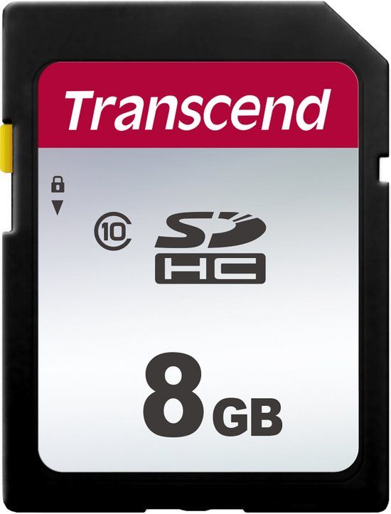 Transcend 300S SDHC - 8GB - Class 10 - Flashgeheugenkaart
