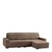 Eysa Aquiles Bi-Elastic Chaise Longue Korte Arm Rechts, Polyester-Katoen, bruin, 43 x 37 x 14 cm