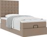 Maison Exclusive - Lit plateforme avec matelas cappuccino 100x200cm en cuir synthétique