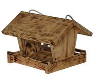Dehner Natura Linn vogelvoederhuis, ca. 27 x 18 x 20,5 cm, grenenhout, naturel
