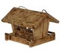 Dehner Natura Linn vogelvoederhuis, ca. 27 x 18 x 20,5 cm, grenenhout, naturel
