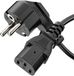 sonero X-SKW-C13G-050B electriciteitssnoer Zwart 5 m Netstekker type F C13 stekker