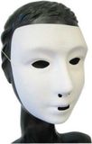 PartyXplosion Masker - Grimeermasker - Kalklaag - Wit - Kunststof - Multi