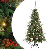 vidaXL Kunstmatige Hinged Kerstboom met 150 LED Groen 150 cm PE en PVC