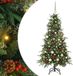 vidaXL Kunstmatige Hinged Kerstboom met 150 LED Groen 150 cm PE en PVC