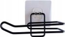 Douceur d'intérieur Zelfklevende Toiletrolhouder FILAIRE PREMIUM BLACK - Metaal - 13 cm
