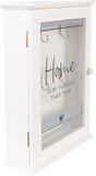 Clayre & Eef Sleutelkastje 20x6x27 cm Wit Hout