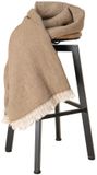 Spasso TopTex Group Badhanddoek Spasso Fouta Katoen/Linnen Cedar Brown Heather 135x180 cm