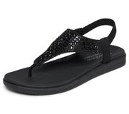Skechers MEDITATION LUXE-MODERN EVENT Dames Sandalen - Zwart