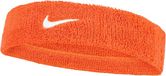 Nike Swoosh Classic Headband, Unisex, Oranje, Katoen, One Size