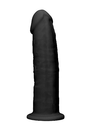 RealRock Ultra Silicone Dildo Without Balls - 15,3 cm - Black