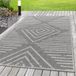 Morhane Aruba Aim tapis d'extérieur plat tissé rectangle 160x230cm gris