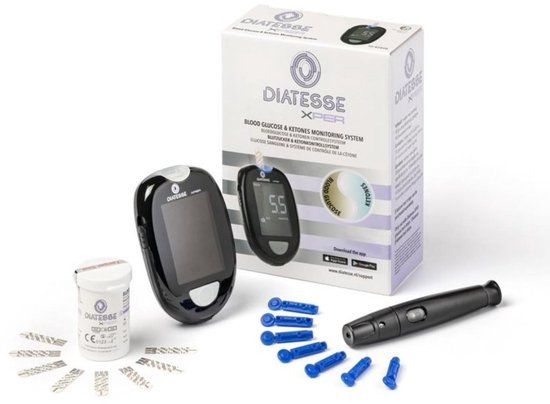 Diatesse XPER glucose/ketonen startpakket + 50 teststrips